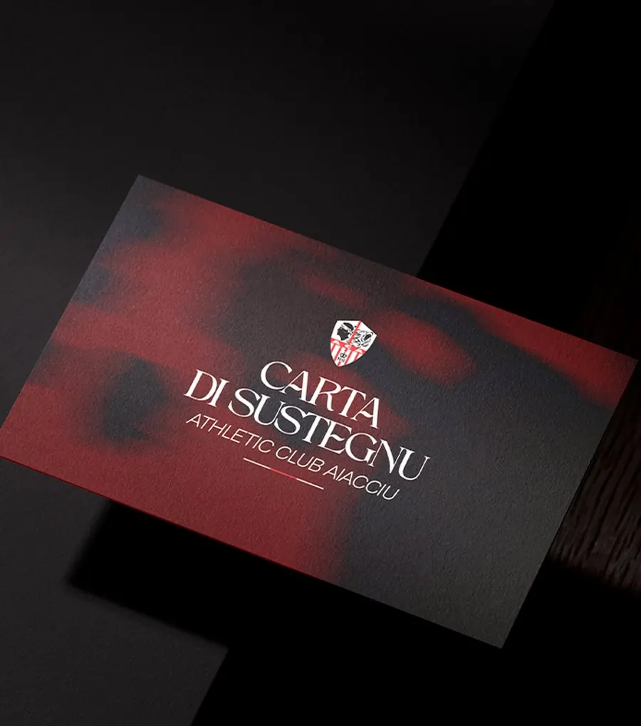La carte de soutien Carta di sustegnu de l'Athletic Club Aiacciu